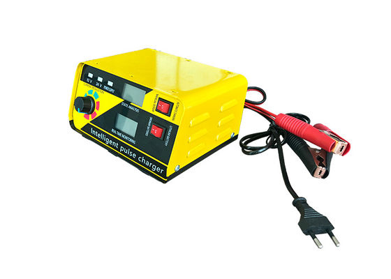 HAS-L-618D Chargeur de batterie à moteur Affichage LED Couleur jaune Chargeur de batterie au lithium Smart Battery Maintainer