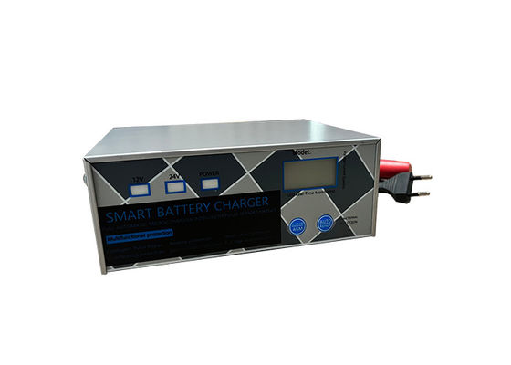 Chargeur de batterie de moteur à recharge rapide HAS-Q-619K Couleur argentée réglable manuellement / rajeunisseur de batterie entièrement automatique