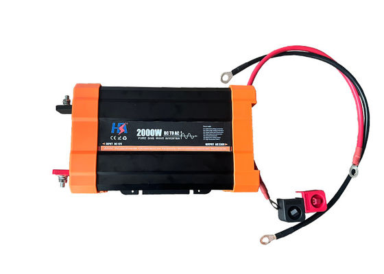 Invertisseur d'alimentation pour la maison réglable Installation facile Couleur noire Avec affichage LCD Pure Invertisseur d'alimentation d'onde sine