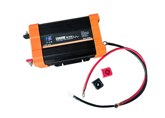 Pure Sine Wave Inverteur de puissance pour la maison 2000w DC 12V AC 230V avec protection contre la surcharge pour la famille